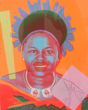 Andy Warhol - Queen Ntombi Twala of Swaziland F.S. II 346, from Reigning Queens