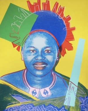Andy Warhol - Queen Ntombi Twala of Swaziland F.S. II 348, from Reigning Queens