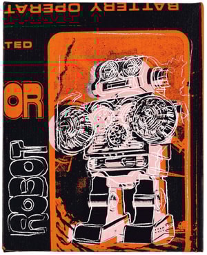 Andy Warhol - Robot from Toy Paintings
