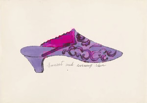 Andy Warhol - Sunset and Evening Shoe F.S. IV 81A, from A La Recherche Du Shoe Perdu