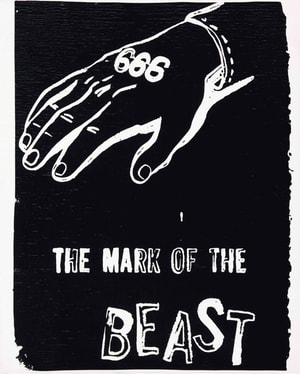 Andy Warhol - The Mark of the Beast Negative