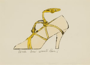 Andy Warhol - Uncle Sam Wants Shoe F.S. IV 69A, from A La Recherche Du Shoe Perdu