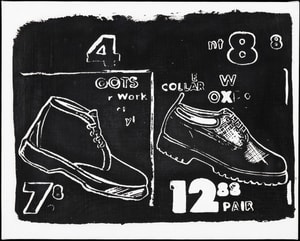 Andy Warhol - Working Boots Negative