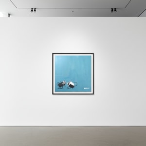 Banksy - CCTV (Blue)