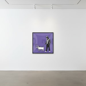 Banksy - Choose Your Weapon Dark Purple