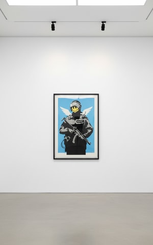 Banksy - Flying Copper (Signed)