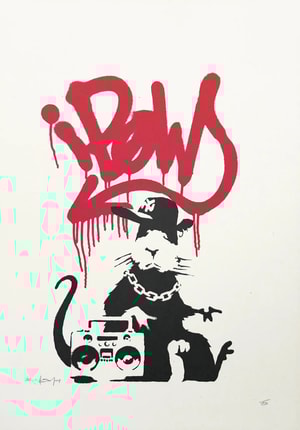 Banksy - Gangsta Rat (Signed)