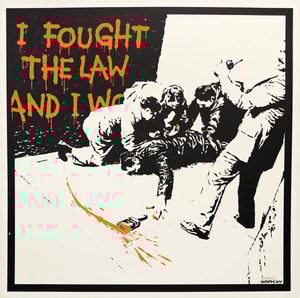 Banksy - I Fought The Law (Signed)
