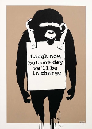 Banksy - Laugh Now Signed