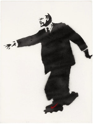 Banksy - Lenin On Rollerblades