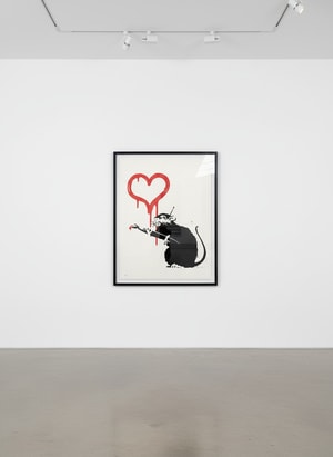 Banksy - Love Rat (Signed)
