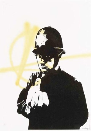 Banksy - Rude Copper (Anarchy) (Signed)