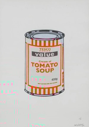 Banksy - Soup Can (Mint, Orange, Brown) (Signed)