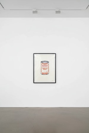 Banksy - Soup Can (White, Orange, Raspberry) (Signed)