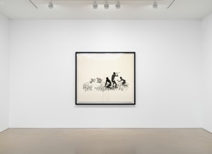 Banksy - Trolley Hunters (Black & White) (Signed)