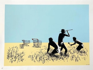 Banksy - Trolley Hunters (Color) (Signed)