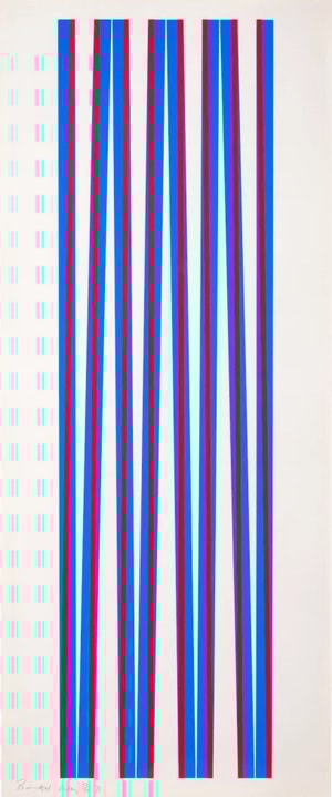 Bridget Riley - Elongated Triangles 1