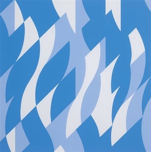 Bridget Riley - Two Blues