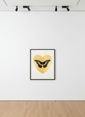 Damien Hirst - I Love You (Gold Leaf, Black, Cool Gold)
