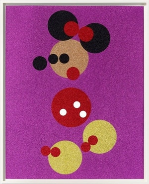Damien Hirst - Minnie (Pink Glitter) - Small