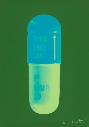 Damien Hirst - The Cure (Forest Green/ Turquoise/ Acid Green)