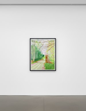 David Hockney - 17th April , from The Arrival of Spring in Woldgate , East Yorkshire , in 2011