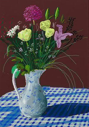 David Hockney - 20th February, Jug with Flowers