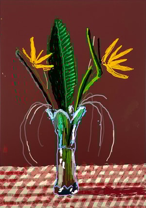 David Hockney - 26th March, Exotic Flowers