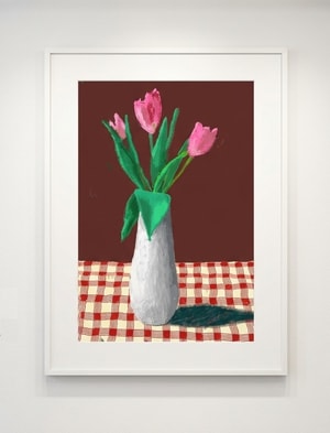 David Hockney - 2nd March, A Closer Look at Some Tulips