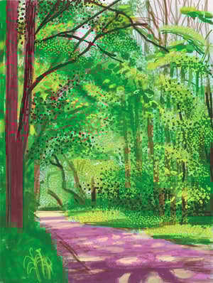 David Hockney - April 28th, The Arrival of Spring in Woldgate, East Yorkshire