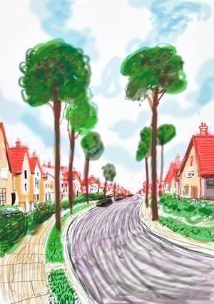 David Hockney - Cardigan Road