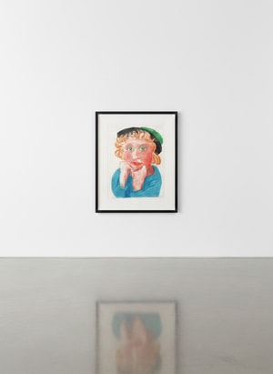 David Hockney - Celia with Green Hat