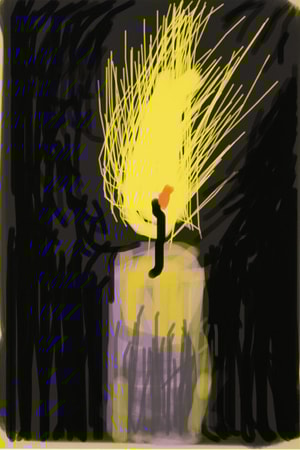 David Hockney - Flame