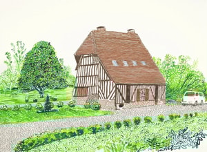 David Hockney - In Front of House Looking Left