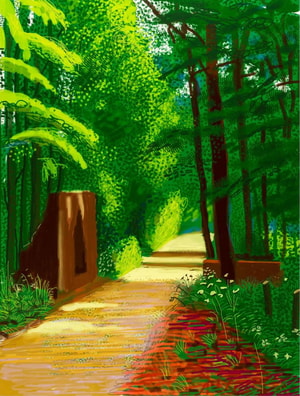 David Hockney - June 2nd, The Arrival of Spring in Woldgate, East Yorkshire
