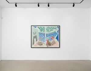 David Hockney - Livingroom and Terrace