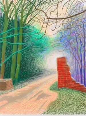 David Hockney - March 16th, The Arrival of Spring in Woldgate, East Yorkshire