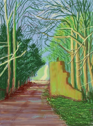 David Hockney - March 19th, The Arrival of Spring in Woldgate, East Yorkshire