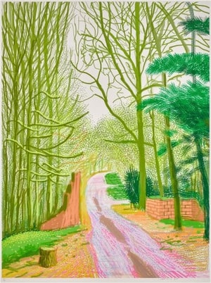 David Hockney - March 30th, The Arrival of Spring in Woldgate, East Yorkshire