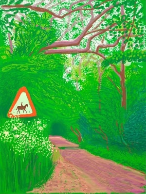 David Hockney - May 30, The Arrival of Spring in Woldgate, East Yorkshire