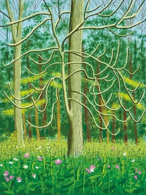 David Hockney - May 4, The Arrival of Spring in Woldgate, East Yorkshire