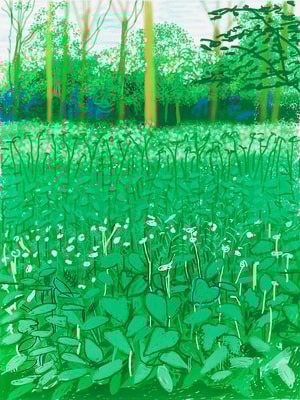 David Hockney - May 6, The Arrival of Spring in Woldgate, East Yorkshire