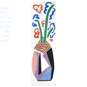 David Hockney - Red, Blue and Green Flowers