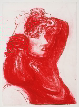 David Hockney - Red Celia