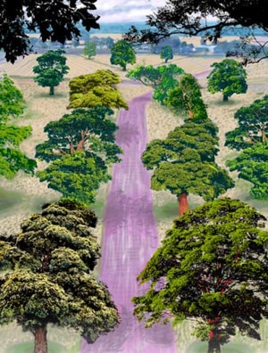 David Hockney - Summer Road Near Kilham