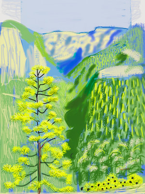 David Hockney - The Yosemite Suite No. 20