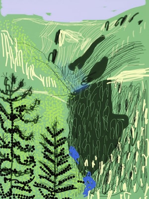 David Hockney - The Yosemite Suite No. 21