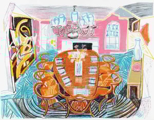 David Hockney - Tyler Dining Room