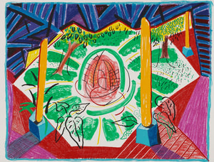 David Hockney - Views of Hotel Well II