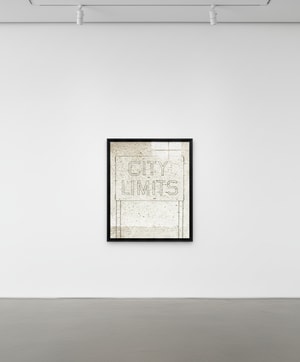 Ed Ruscha - Sign in Mud Storm